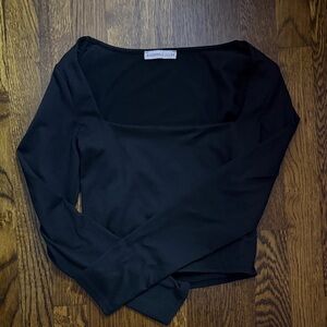 Sincerely Jules Elegant Black Long Sleeve Top